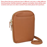 Royal Bagger Fashion Casual Women's Crossbody Bags, Genuine Leather Shoulder Bag, Phone Purse with Key Chain 1854