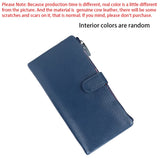 Royal Bagger Long Wallet for Women Genuine Cow Leather Fashion Casual Phone Purse Multi-card Slots Card Holder 1505